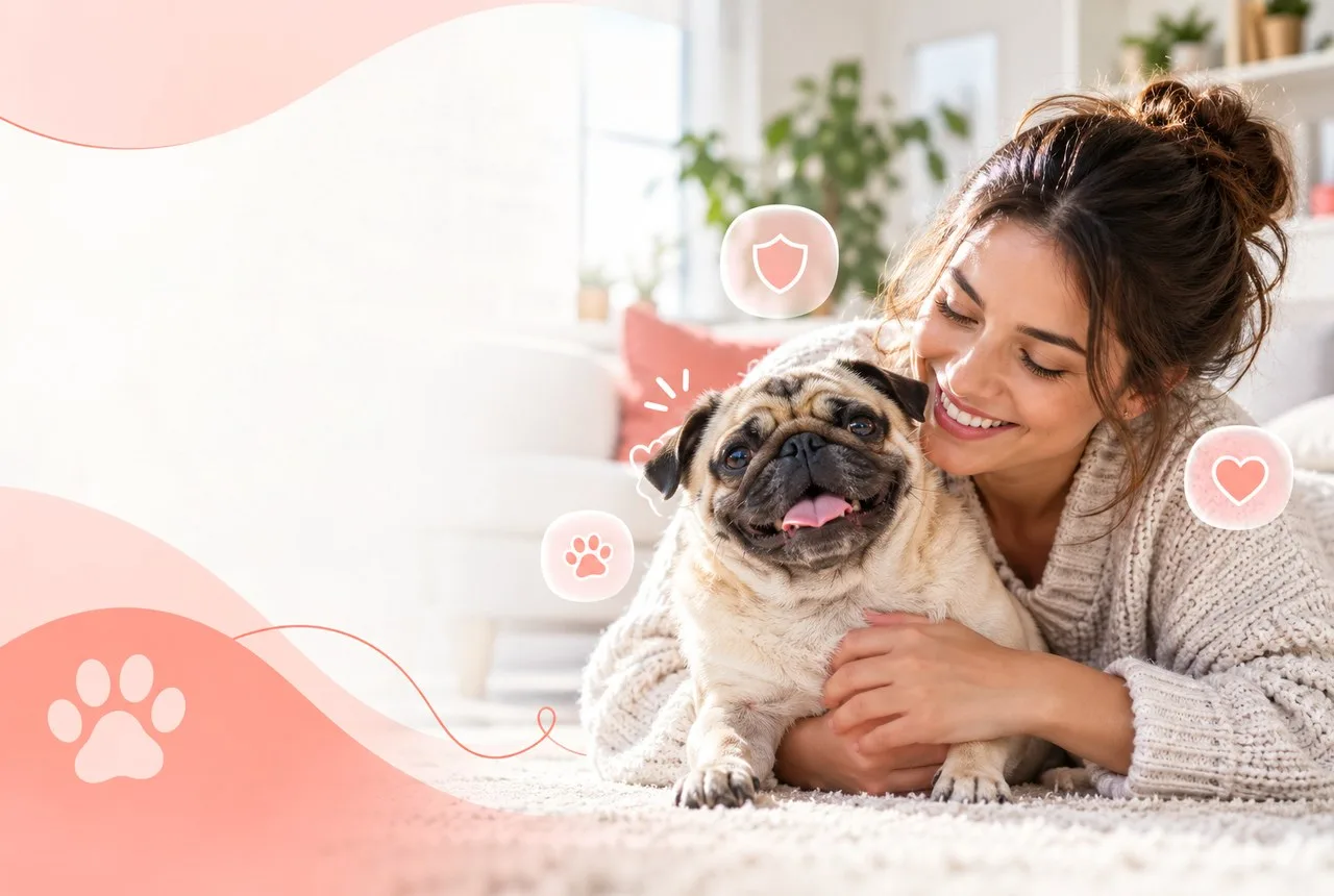 Dog owner considering chihuahua pet insurance